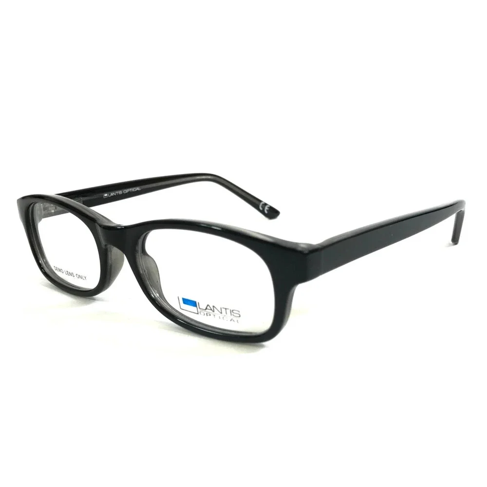 Lantis Optical Eyeglasses Frames CS L8018 BLK Black Rectangle Full Rim 45-16-130